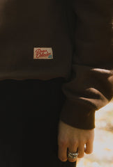 Detroit Lions Heavyweight Crewneck - Cocoa