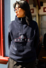 Bay FC Vintage Quarter Zip - Navy