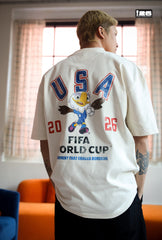 FIFA World Cup 2026⢠USA Mascot Heavyweight T-Shirt - Ivory