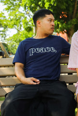 Peace Basics Cropped T-Shirt - Eclipse