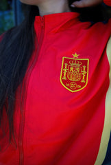 Spain Windbreaker Jacket - Red / Blue