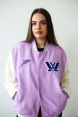 Minnesota Frost Letterman Jacket - Lavender