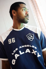 Los Angeles Galaxy Colour Block Polo - Navy / Ivory