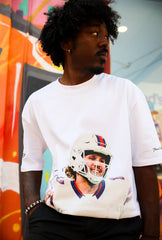 Josh Allen Heavyweight Garment Dyed T-Shirt - White