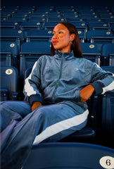 Toronto Blue Jays x Hazel Mae Women's Track Jacket - Navy