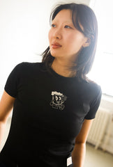 Beer Club Baby Tee - Black