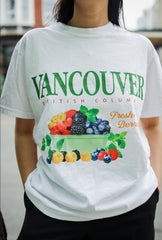 Vancouver Food Scene Heavyweight T-Shirt - White