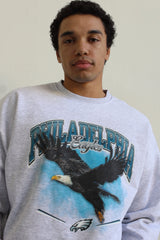 Philadelphia Eagles Mascot SuperHeavyâ¢ï¸ Crewneck - Ash