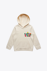 P/C x SmileyWorld Be Kind To Your Mind & Others Youth Heavyweight Hoodie - Ivory