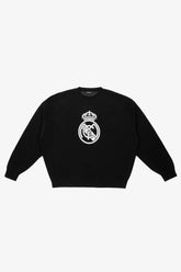 Real Madrid Oversized Knit Sweater - Black