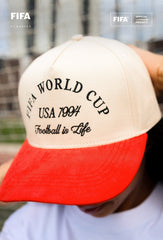 FIFA World Cup 1994⢠USA Suede A-Frame Cap - Ivory / Red