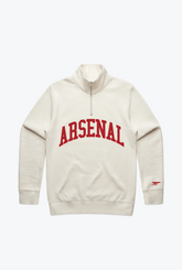 Arsenal F.C. Quarter Zip - Ivory