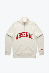 Arsenal F.C. Quarter Zip - Ivory