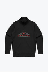 Arsenal F.C. Quarter Zip - Black