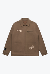Los Angeles Dodgers Work Jacket - Walnut