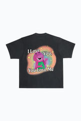 P/C x Barney Stars Garment Dyed Heavyweight T-Shirt - Black