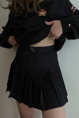 Peace Logo Tennis Skirt - Black