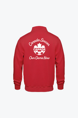 Canada Soccer Full Zip Sweater - Red