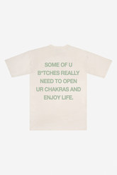 Open Ur Chakras Heavyweight T-Shirt - Ivory