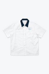 Manchester City Short Sleeve Button-Up - White