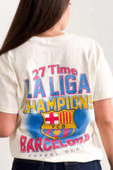 FC Barcelona Champion T-Shirt - Ivory