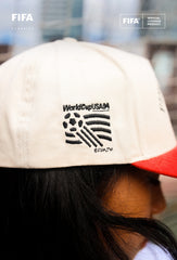 FIFA World Cup 1994⢠USA Suede A-Frame Cap - Ivory / Red