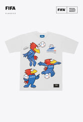 FIFA World Cup 1998⢠France Mascot Heavyweight T-Shirt - White