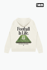 FIFA World Cup 2026⢠Football is Life Heavyweight Hoodie - Ivory