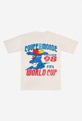 FIFA World Cup France 1998 Vintage Premium T-Shirt - Ivory