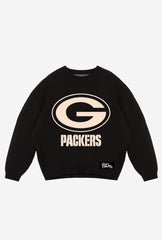 Green Bay Packers Oversized Knit Sweater - Black