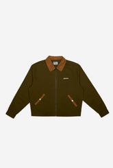 Peace Basics Corduroy Work Jacket - Olive