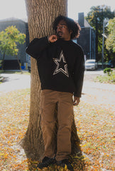 Dallas Cowboys Oversized Knit Sweater - Black