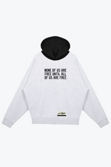 P/C x Jackie Robinson Colour Block Heavyweight Hoodie - Ash