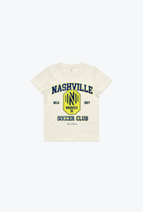 Nashville SC Vintage Washed Kids T-Shirt - Ivory