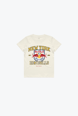 New York Red Bulls Vintage Washed Kids T-Shirt - Ivory