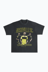 Hany Mukhtar Vintage Heavyweight Garment Dyed T-Shirt - Black