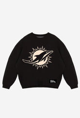 Miami Dolphins Oversized Knit Sweater - Black