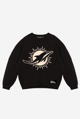 Miami Dolphins Oversized Knit Sweater - Black