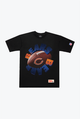 Chicago Bears Spiral Heavyweight T-Shirt - Black