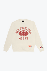 San Francisco 49ers Warm Up Heavyweight Crewneck - Ivory