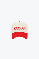 Spain A-Frame Cap - Ivory / Red