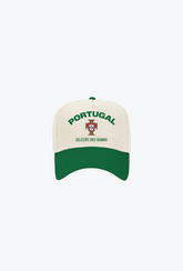 Portugal A-Frame Cap - Green / Ivory