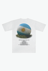 Argentina Football Heavyweight T-Shirt - White