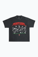 Portugal Team Heavyweight Garment Dyed T-Shirt - Black