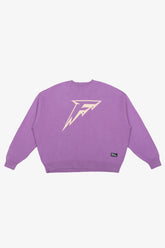 Minnesota Frost Logo Oversized Knit Sweater - Purple
