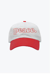Peace Basics Dad Cap - Red