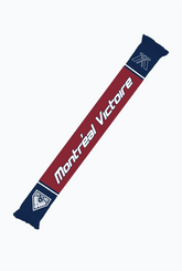 Montréal Victoire Ice Time Earned Knit Scarf - Navy / Maroon