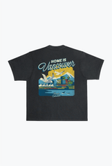 Home is Vancouver Heavyweight Garment Dyed T-Shirt - Black