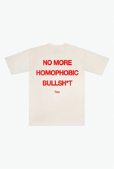 No More Homophobic BS Heavyweight T-Shirt - Ivory
