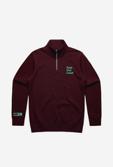 Kids Help Phone Feel Out Loud Quarter Zip - Maroon